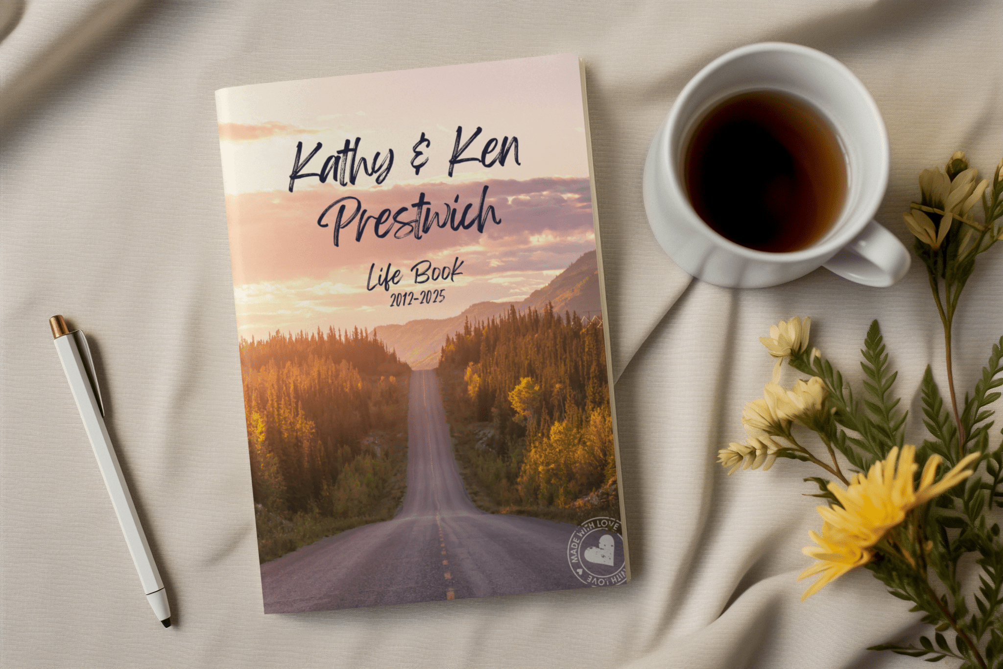 Custom Life Book by My Store featuring a collage of over 1000 personal photos showcasing a unique life story.